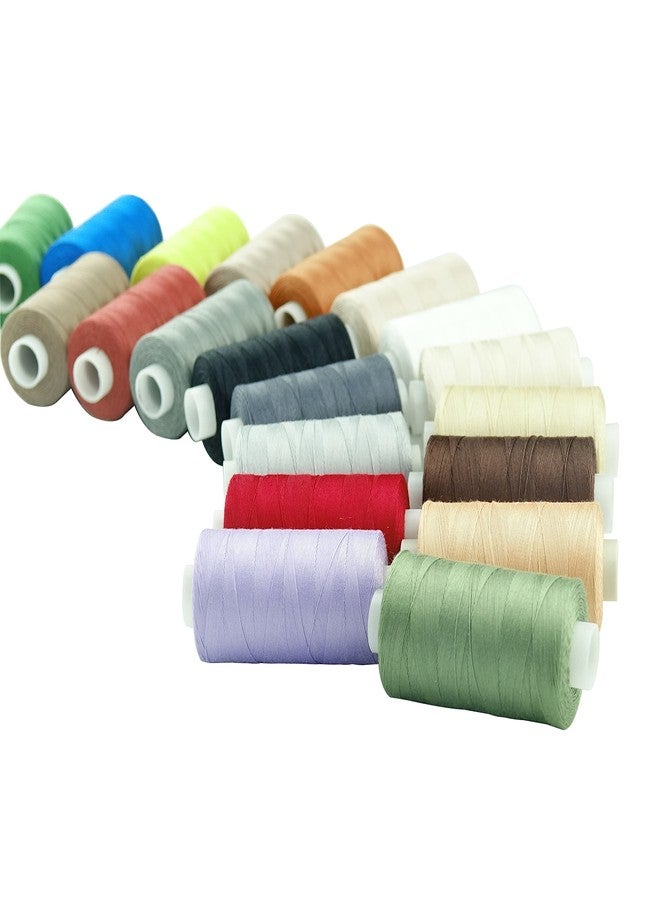 Simthread 20 Colors All Purposes Cotton Quilting Thread 50wt 3 Plies for Piecing Sewing Embroidery etc - 550 Yards Each - Image 3