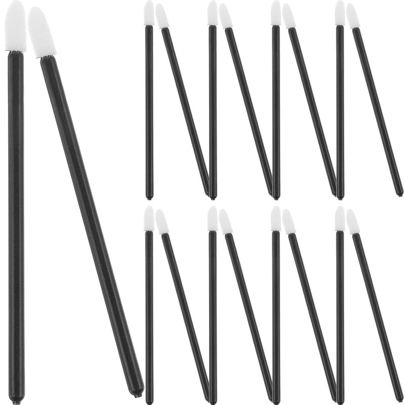OSALADI 50pcs Disposable Lipstick Lip Gloss Applicator Wands Portable Makeup Brushes for Travel Professional Use Soft Skin-friendly Material Convenient Makeup Accessory - Image 1