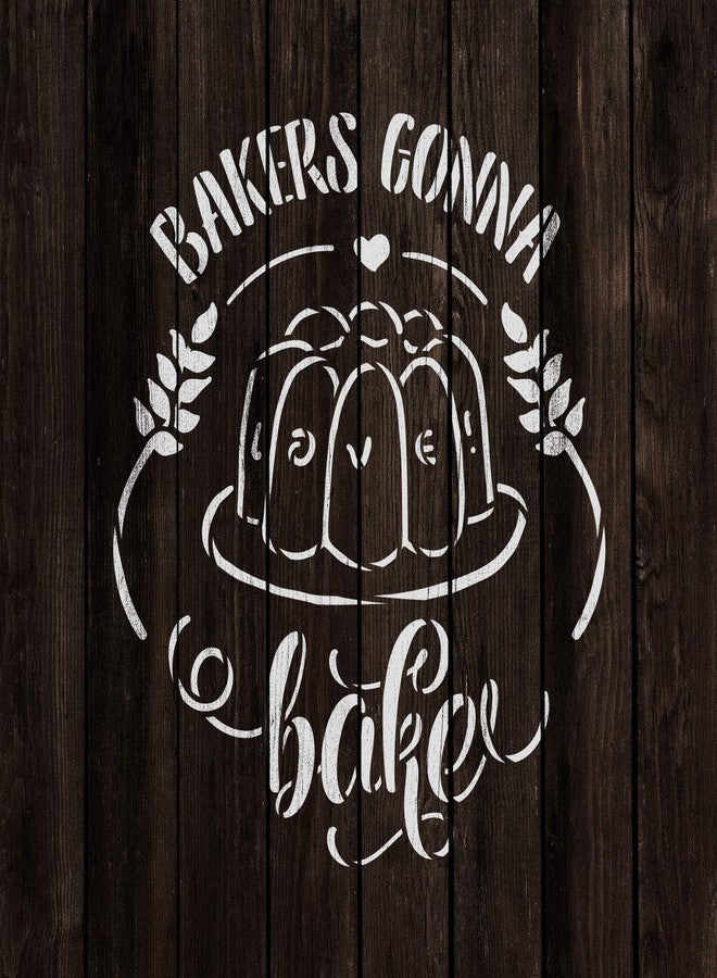 Stencil Revolution Bakers Gonna Bake Cake Love Stencil - Reusable Stencils for Painting - Create DIY Bakers Gonna Bake Cake Love Home Decor - Image 4