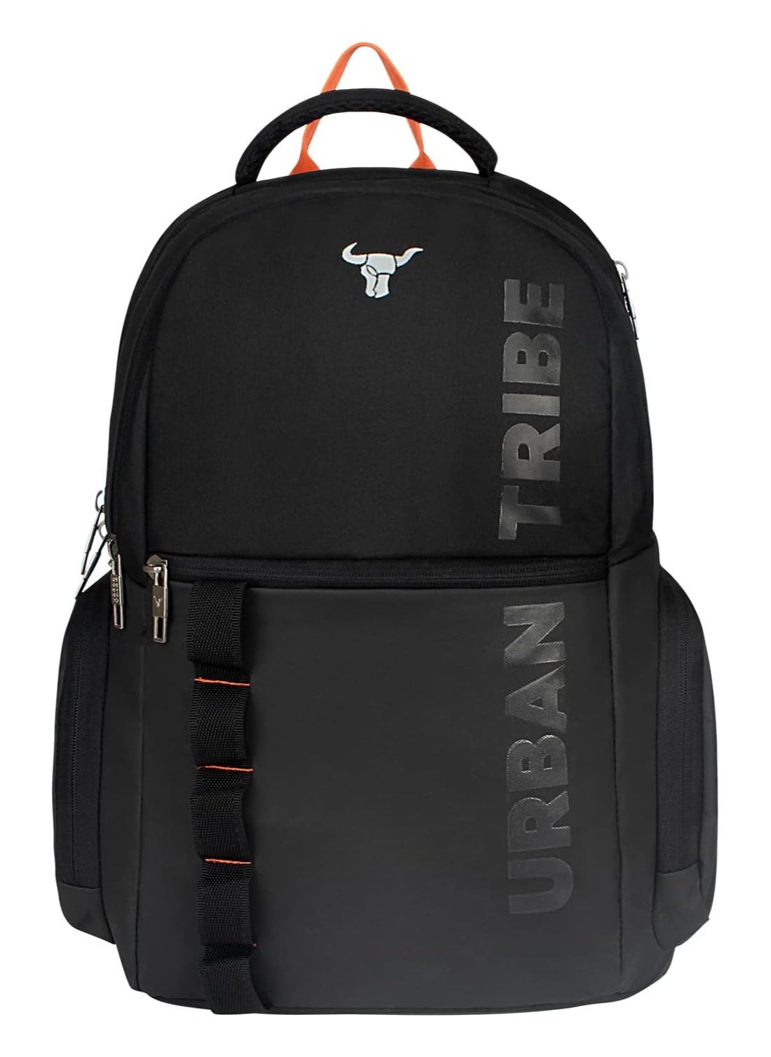 Urban Tribe Atlas 24L Laptop Backpack for men and women | Fits upto 15.6 inch Laptop | 3 compartments | Office, Business, Casual Use, Black, S, Casual 