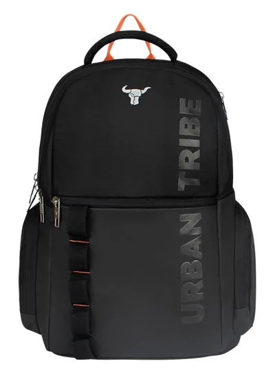 URBAN TRIBE Urban Tribe Atlas 24L Laptop Backpack for men and women | Fits upto 15.6 inch Laptop | 3 compartments | Office, Business, Casual Use, Black, S, Casual