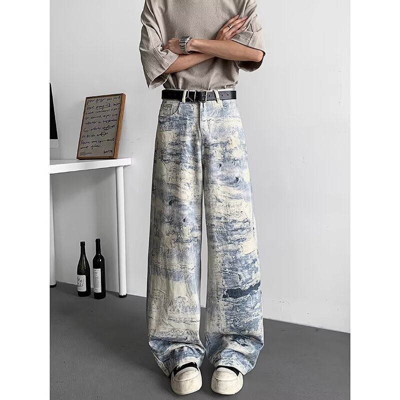 Unisex Classic Denim Jeans Loose Fit Daily Outdoor Wear - Image 3