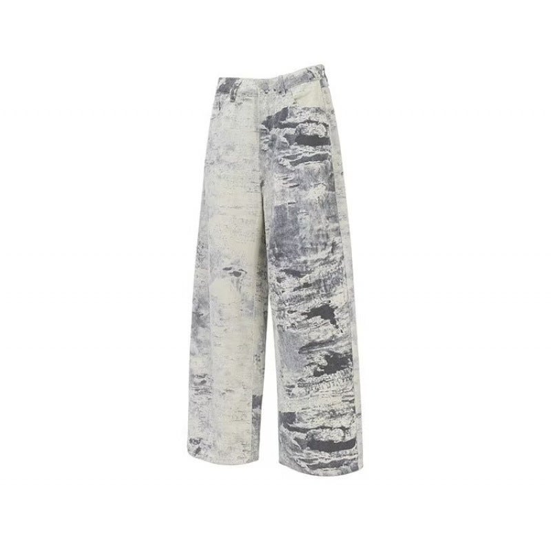 Unisex Classic Denim Jeans Loose Fit Daily Outdoor Wear - Image 1
