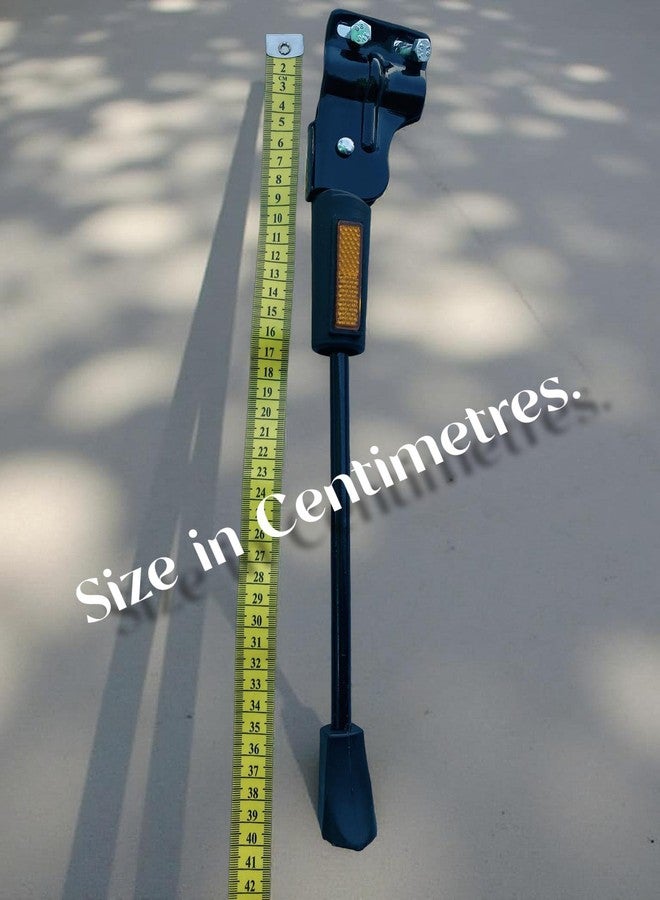Wavva® Cycle Kickstand with Reflector and Double Nut Support Built with Strong Aluminum Alloy Material for 26 Inch Bicycle. - Image 4