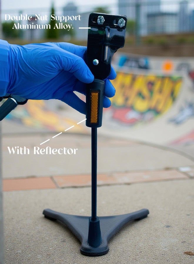 Wavva® Cycle Kickstand with Reflector and Double Nut Support Built with Strong Aluminum Alloy Material for 26 Inch Bicycle. - Image 2