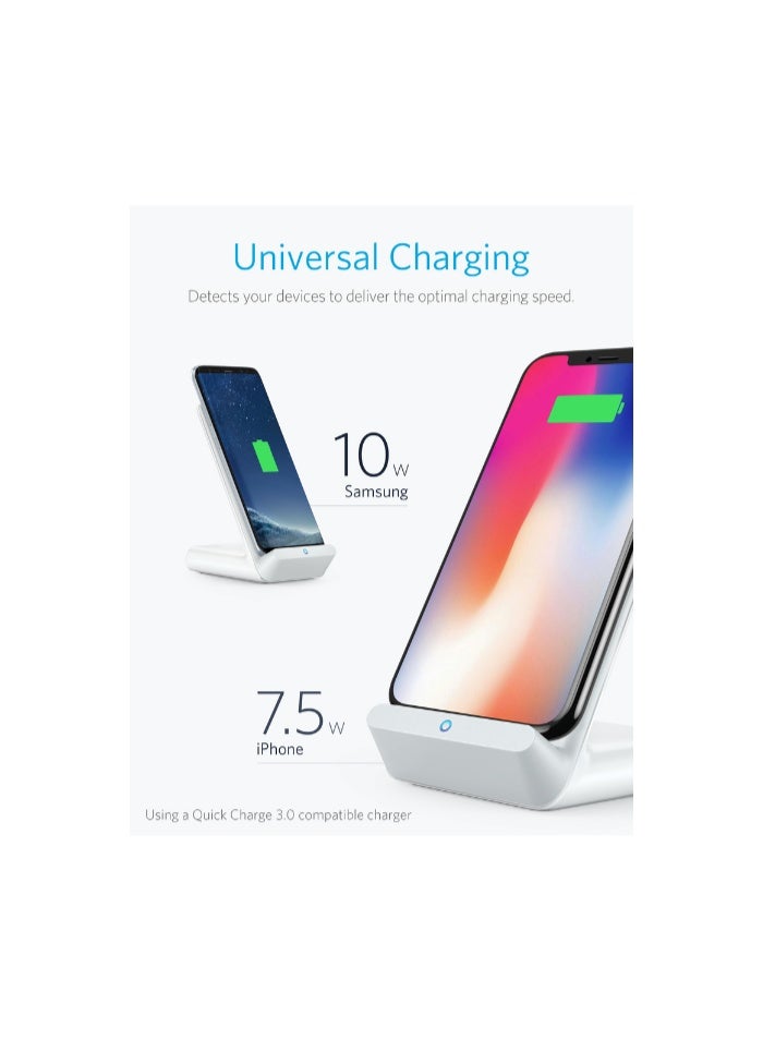 أنكر Anker Power Port Wireless Stand 7.5W B2522K25 - WHITE - Image 2