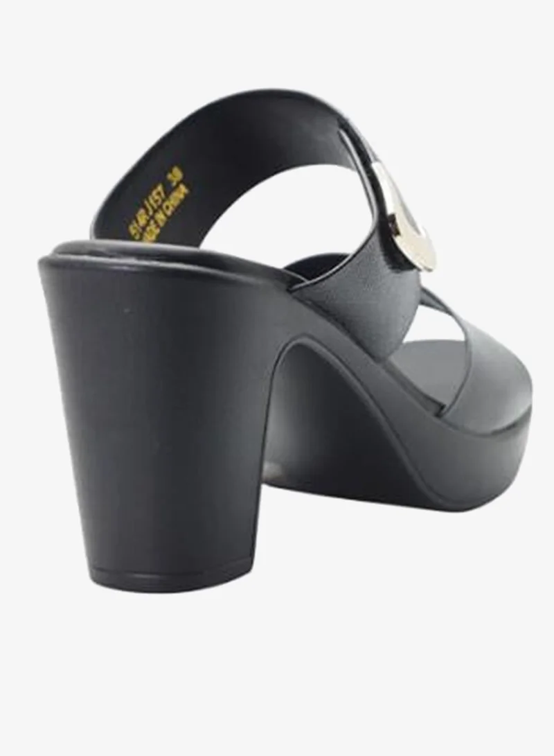 Michelle Morgan Black 092-3083 Michelle Morgan Ladies High Heel Sandals 514RJ157 Black for Women | Best Price UAE