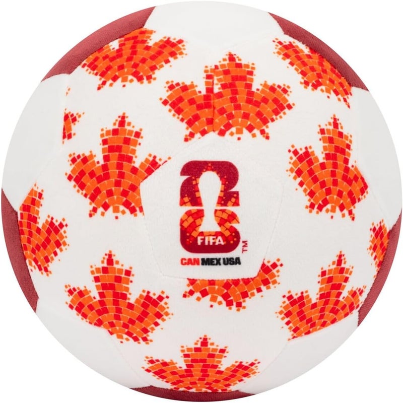 Squishmallows FIFA® Canada 9-Inch Plush Soccer Ball - Soft, Collectible World Cup Plush Toy - National Maple Leaf Design - Ages 3+ - Image 1