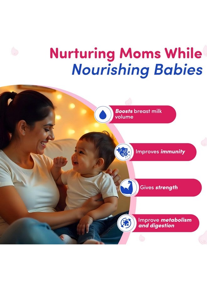 Galact Lactation Capsules - Breast Milk Booster & Lactation Supplement for Breastfeeding | Infused with Shatavari & 6 Natural Herbs | Increases Breast Milk Quantity | Pack of 60 Capsules - Image 3