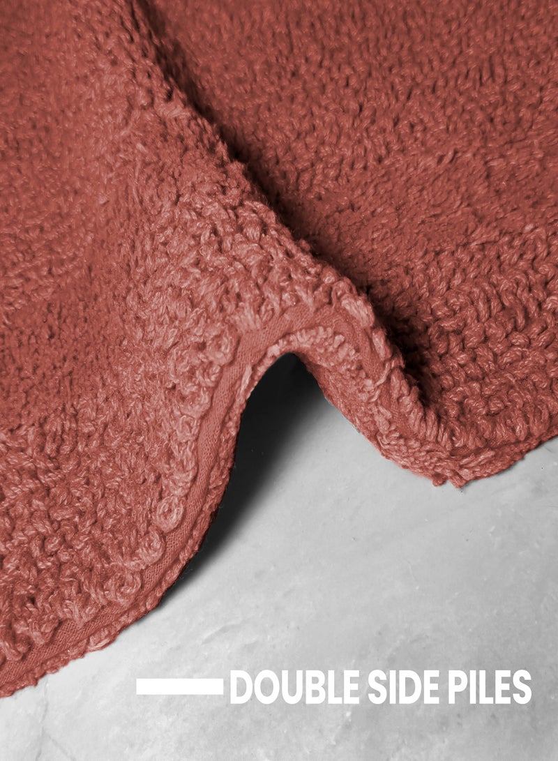 ريموند سجادة حمام ريموند هوم - سجادة حمام فاخرة وفائقة الامتصاص مع لون بني غير قابل للانزلاق - (50 * 80 سم) - Image 2