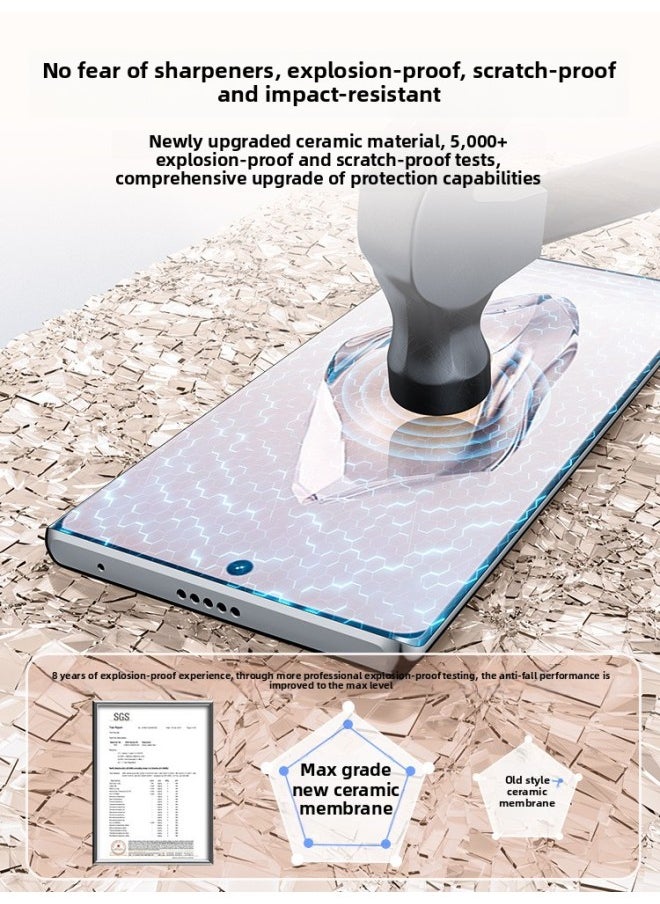 Generic - For One Plus 13 Tempered Film 12ace3 One Plus Ace2pro One Plus 11 Mobile Phone Ace5oppo10pro9-Colour:[collection + Additional Purchase] Free Film Artifact + Damage Compensation For Damaged Stickers + 2-year Warranty-Size:Oneplus Ace 2 - Image 1