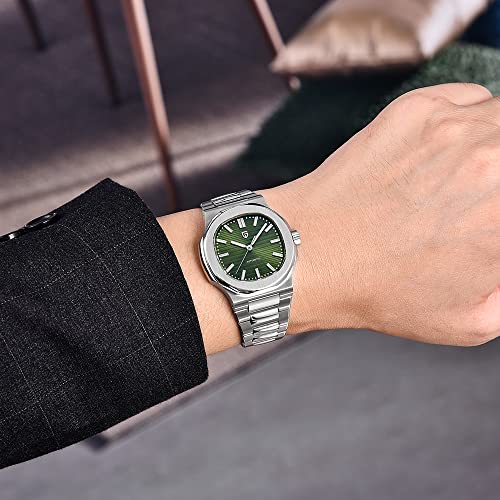 LACZ DENTON Pagani Design PD1728 Mens Automatic Watches Full Stainless Steel Waterproof 100M Watches for Men Men Mechanical Wristwatches - Image 5