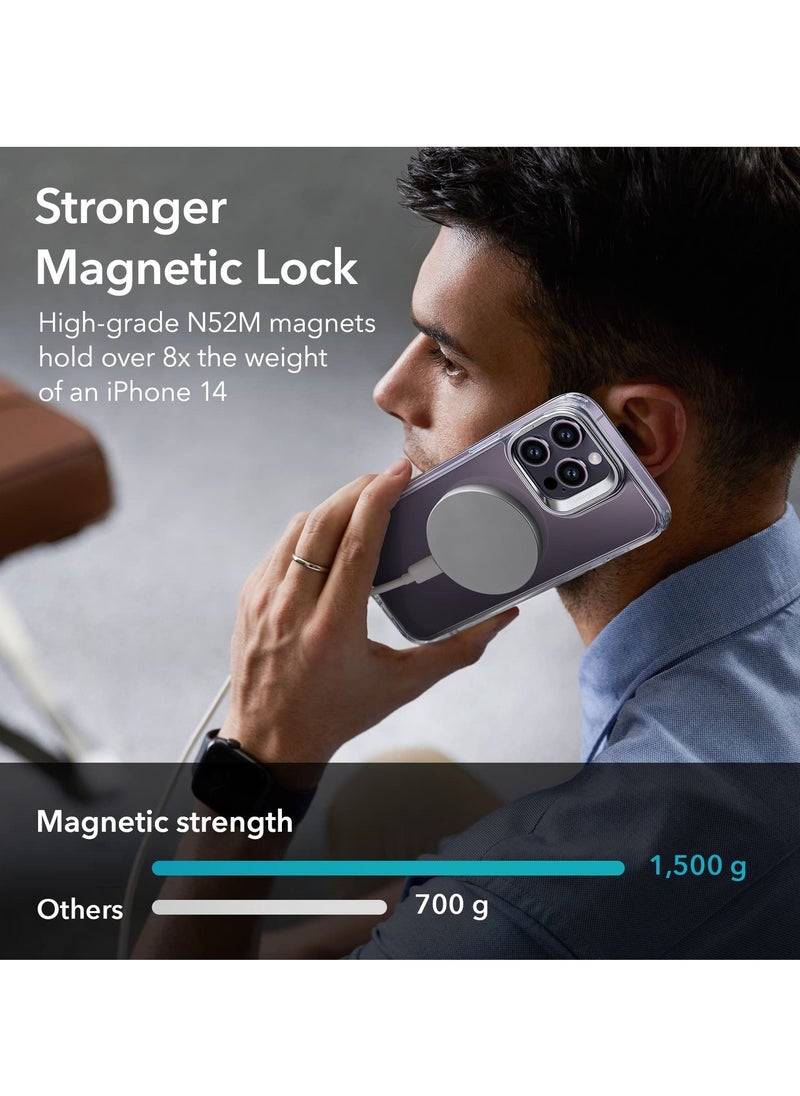 Generic - Stylish Magnetic iPhone 14 Pro Max Case with Built-in Camera Ring Stand - Perfect for Women & Girls - Image 1