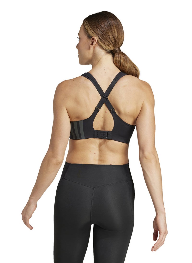اديداس حمالة صدر رياضية سوداء عالية الدعم للنساء - Image 2
