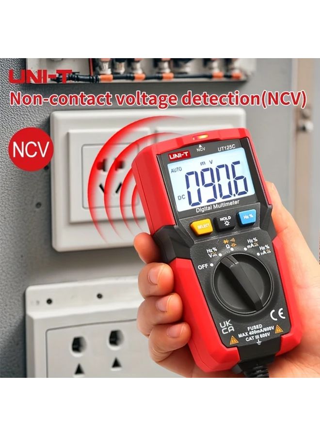 UNI T Compact Digital Multimeter 4000 Counts LCD Backlight AC DC Voltage Current Tester - Image 3