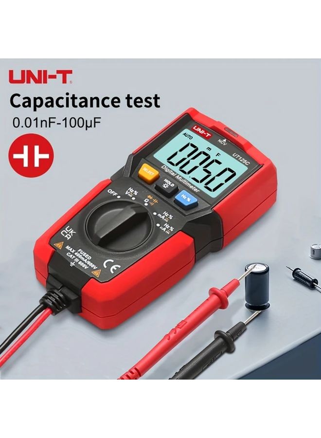 UNI T Compact Digital Multimeter 4000 Counts LCD Backlight AC DC Voltage Current Tester - Image 2