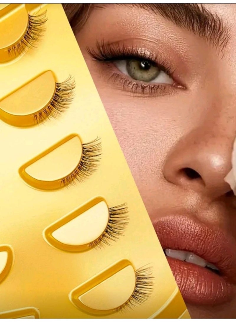 SHEIN 5Pairs lashes Of Natural Half Eye False Eyelashes - Image 1