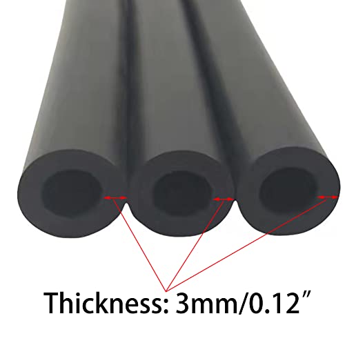 JoyTube 1/8" Silicone Vacuum Hose Automotive Tubing Line Universal Food Grade Silicone Hose Thick Wall High Performance 5 Feet 130PSI Max Pressure - Image 4