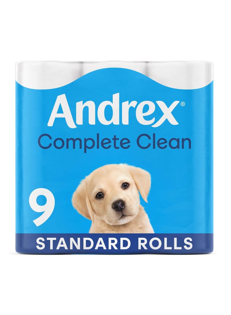 أندريكس لفات ورق التواليت الكاملة النظيفة القياسية، 9 لفات - Image 1