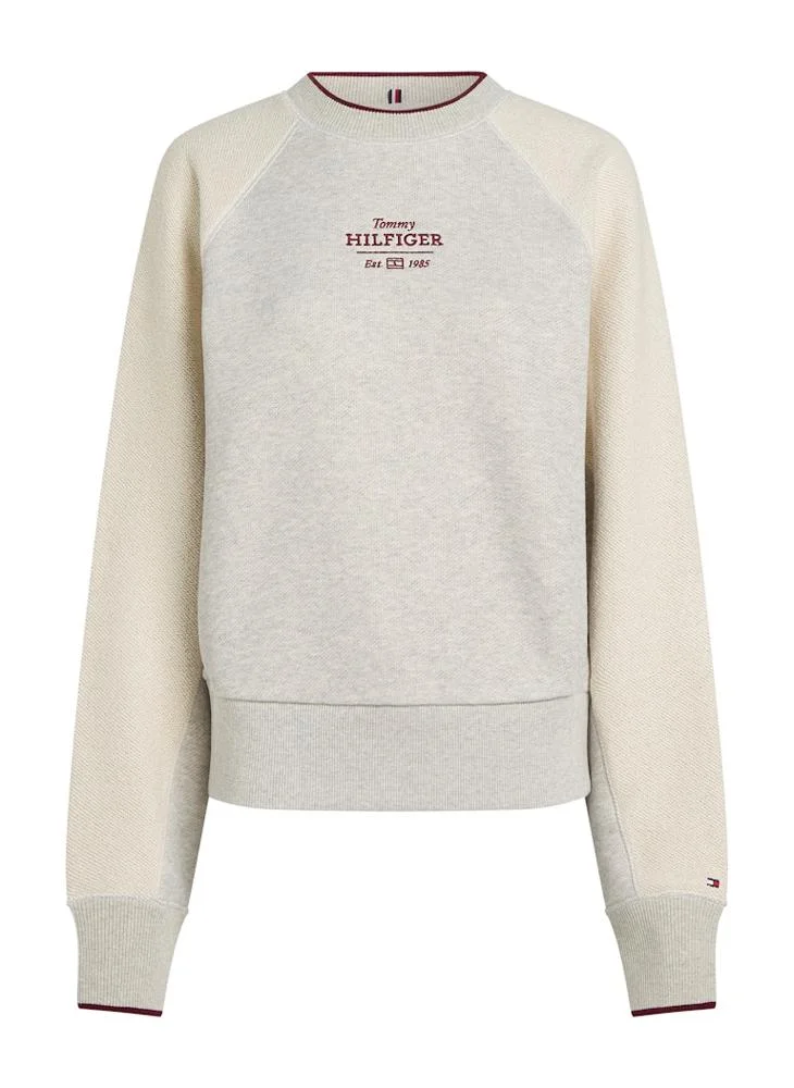 تومي هيلفيغر Crew Neck Graphic Sweatshirt