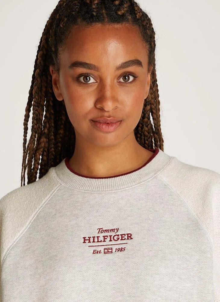 تومي هيلفيغر Crew Neck Graphic Sweatshirt