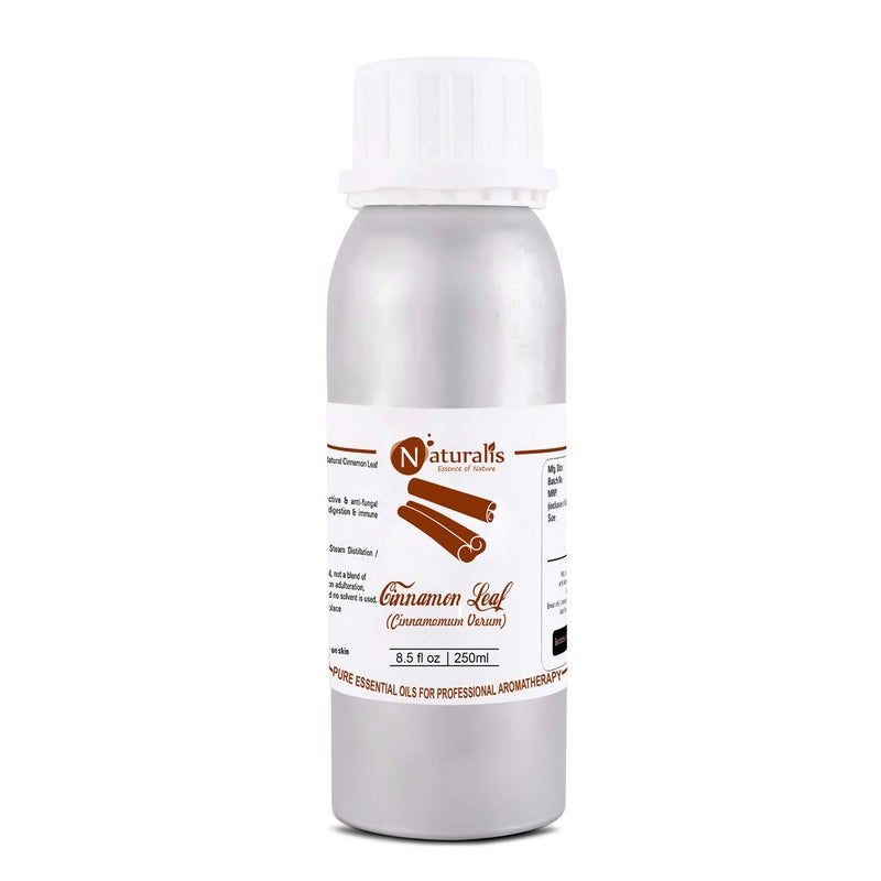 Naturalis Essence of Nature Cinnamon Leaf Essential Oil Pure, Natural & Undiluted for Skin, Hair, Face, Elevates Mood - 250ml - Image 3