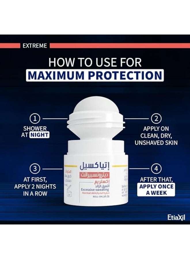إتياكسيل إيتياكسيل مضاد للتعرق لعلاج فرط التعرق، للبشرة العادية، 15 مل - Image 2