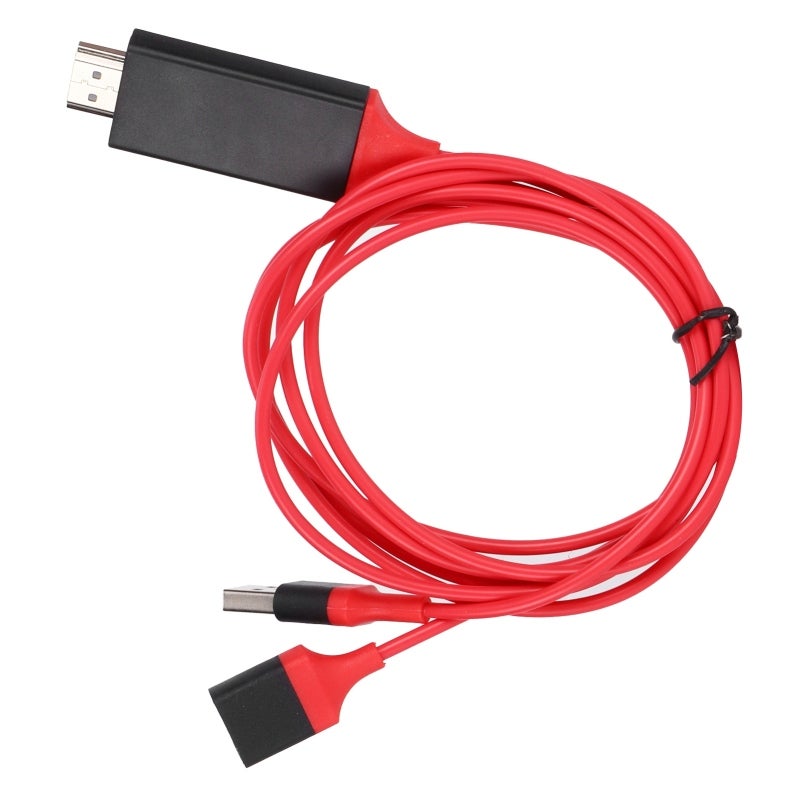 Mobile Phone HDMI Adapter 1080P 3D 60Hz No App Required Universal HDMI Adapter - Simultaneous Charging & Playback HDTV Adapter Cable for iOS Android Phones Tablets - Image 1