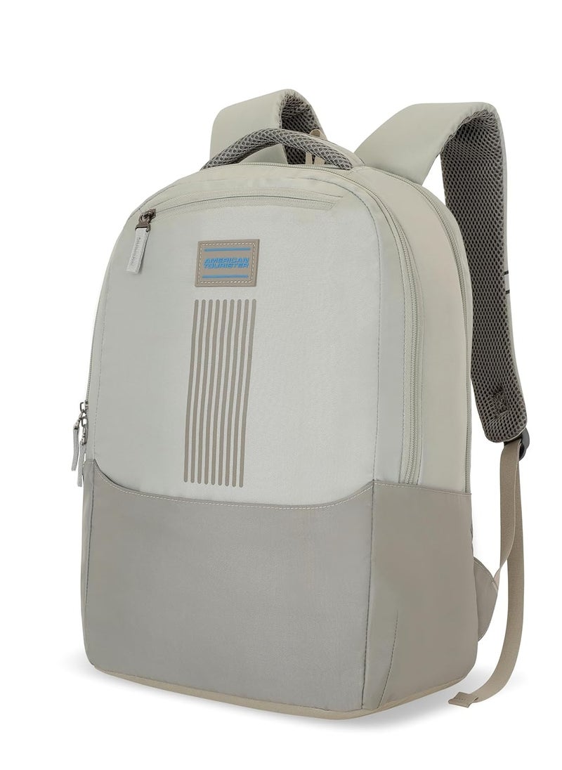 AMERICAN TOURISTER American Tourister New Bounce Style 01, 27L Volume College Backpack with Front Organizer and Spacious Interiors for Men & Women - Beige  - Image 1