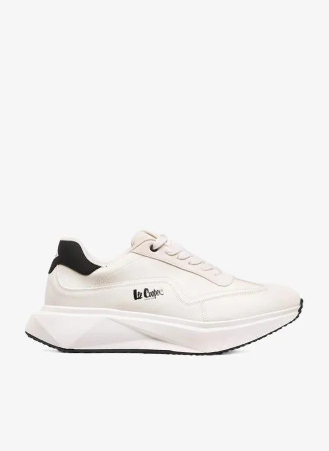 لي كوبر Men'S Solid Lace-Up Sneakers