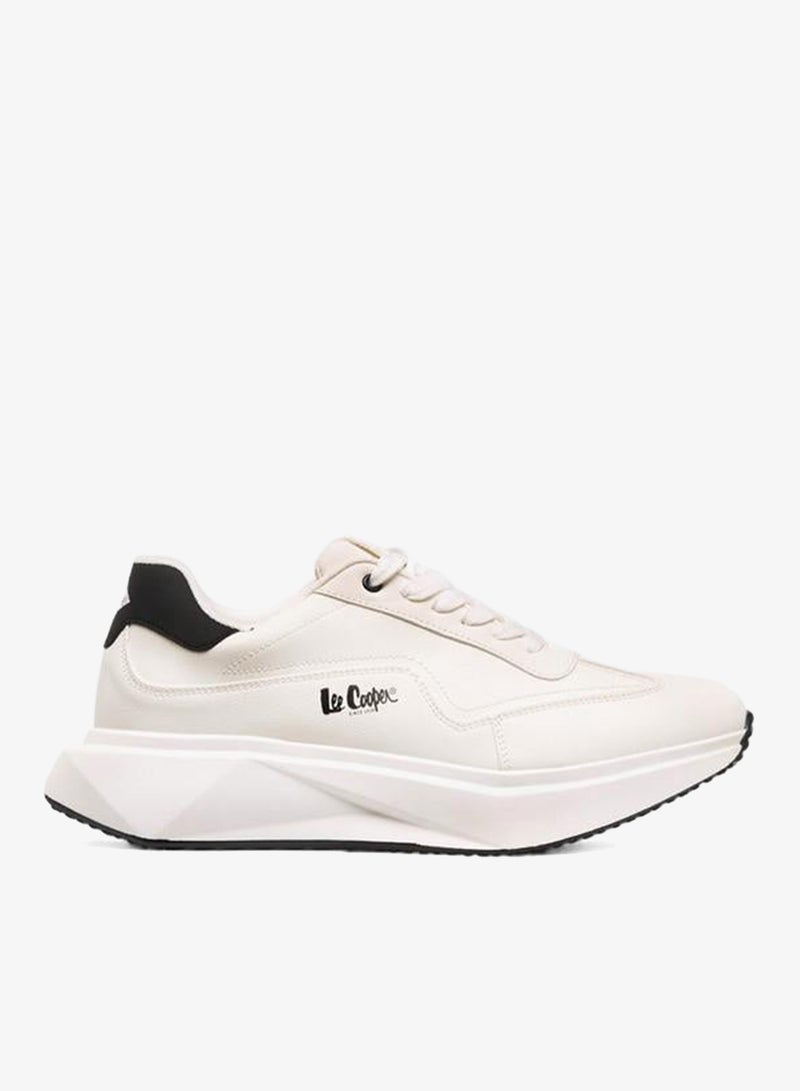 Lee Cooper أحذية رياضية رجالية مزودة بأربطة بلون موحد - Image 3