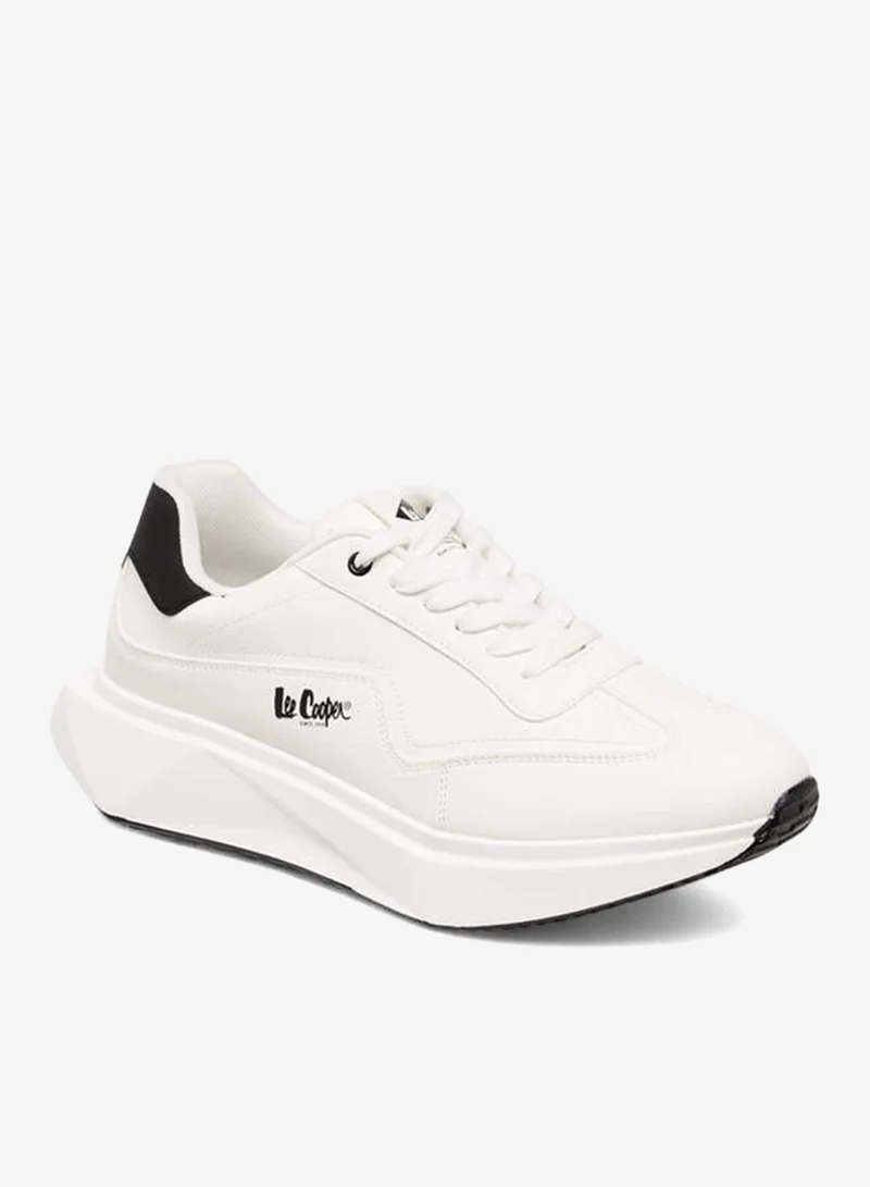 لي كوبر Men'S Solid Lace-Up Sneakers