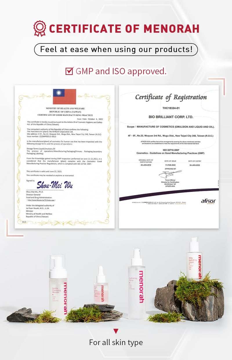 MENORAH كريم مرطب حليب مينور مع ليمنا والشوفان - لوشن وجه خفيف للغاية، مهدئ ومرطب للبشرة الحساسة والجافة، ترطيب يومي وراحة - Image 4