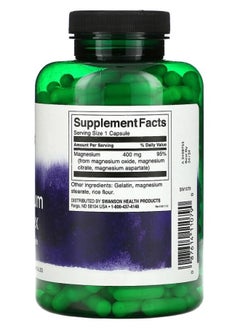 SWANSON Triple Magnesium Complex 400 mg 300 Caps  - Image 2