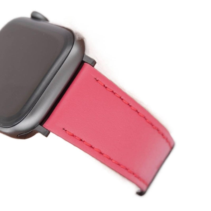 سوار ساعة ذكية سوار جلدي كلاسيكي متوافق باللون بني قابل للتعديل مع Apple Watch 38/40/41/42/44/45/49mm بملاءمة قابلة للتعديل وحزام بديل - Image 2