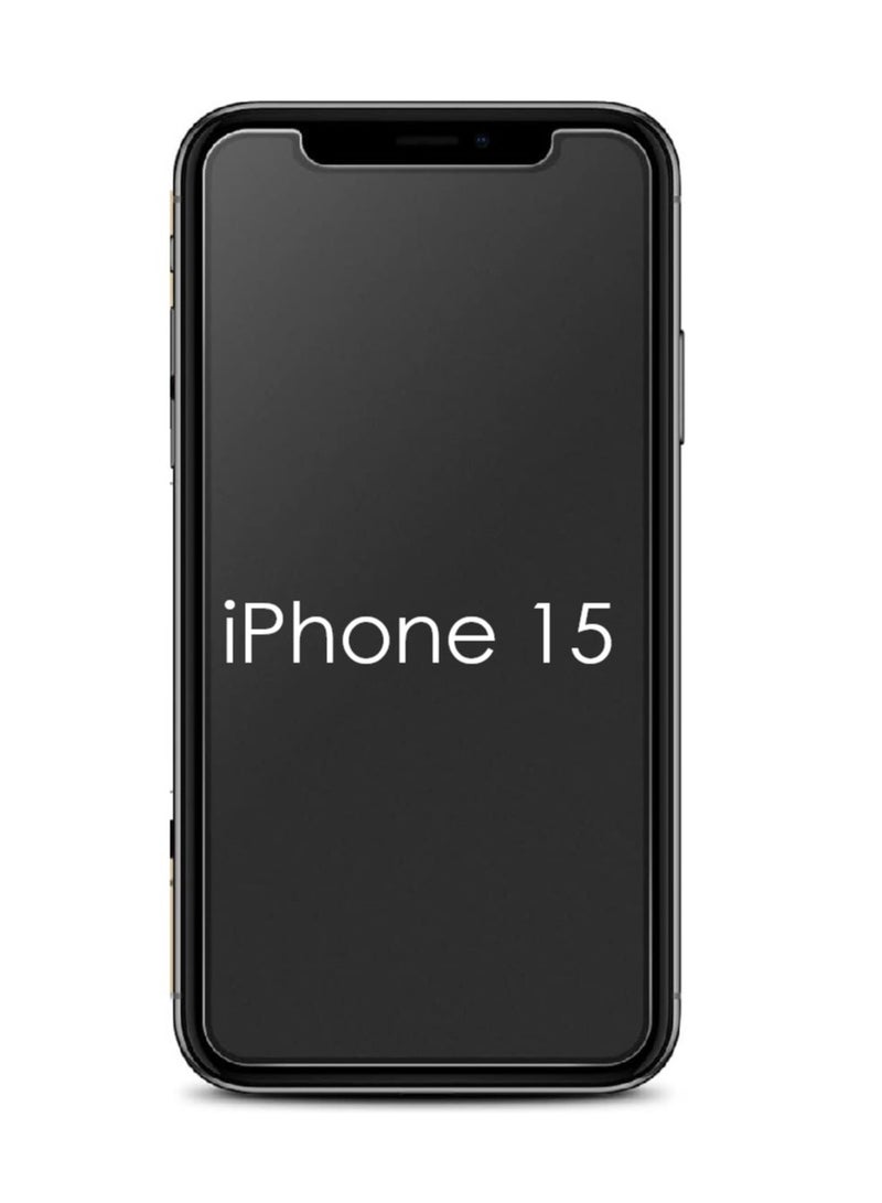 DUSALA Matte Ceramic Screen Protector for iPhone 15, 1 Pack, Matte, Anti-Spy, Full Adhesive, Flexible, [Not Glass], Full Adhesive Anti-Spy Flexible Case (iPhone 15) - Image 1