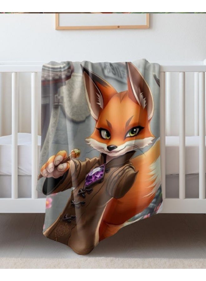 عام بطانية رقيقة من الفانيلا الكرتونية للأطفال أو الطلاب (دافئة ومريحة ومناسبة للنوم والألعاب) 100 سم * 150 سم - 134 - Image 4