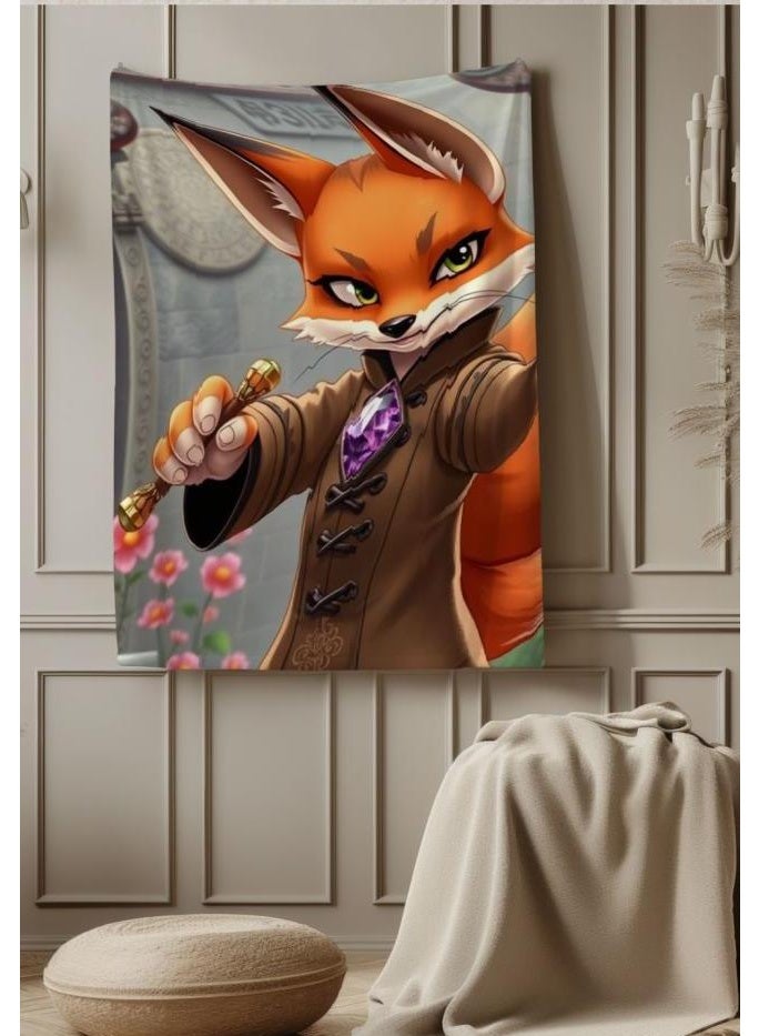 عام بطانية رقيقة من الفانيلا الكرتونية للأطفال أو الطلاب (دافئة ومريحة ومناسبة للنوم والألعاب) 100 سم * 150 سم - 134 - Image 3