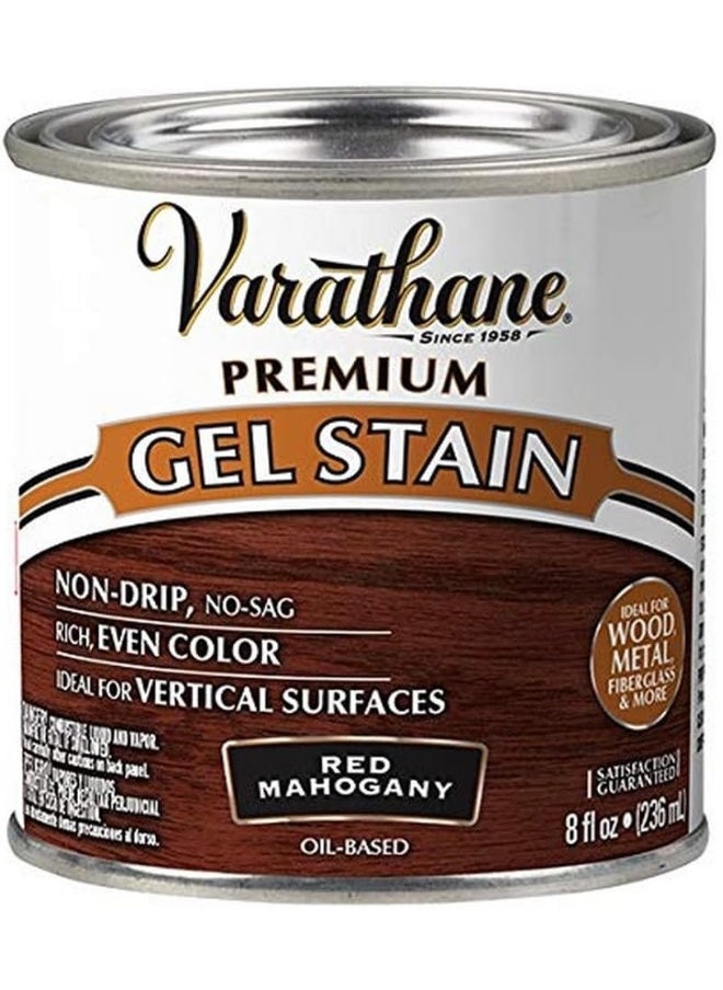 VARATHANE Varathane 358319 Premium Gel Stain, Half Pint, Red Mahogany  - Image 1
