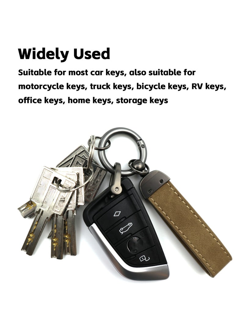3 Pieces Universal PU Leather Keychain with Key Rings and Anti-Lost D-Ring, Durable Zinc Alloy Metal 360° Rotatable Compatibility Car Keys Holder Organizer, for Men Women with 3 Screwdrivers - pzsku/ZFDB8DA21CBA594875793Z/45/_/1720439127/887f4239-0319-46df-9d40-6e0ac9e6a7f1