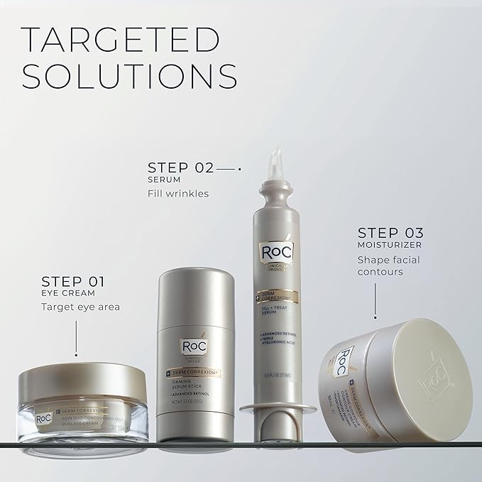 RoC كريم روك ديرم كوركسيون لتحديد الوجه والرقبة مع الريتينول 50 مل