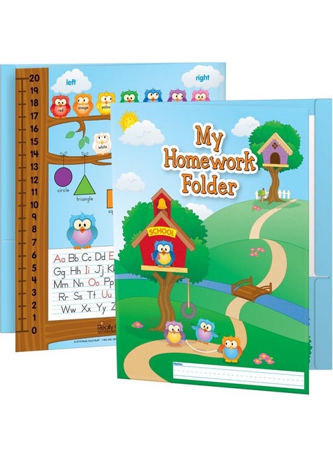 Early Learning Owl Homework Folders 12 Folders