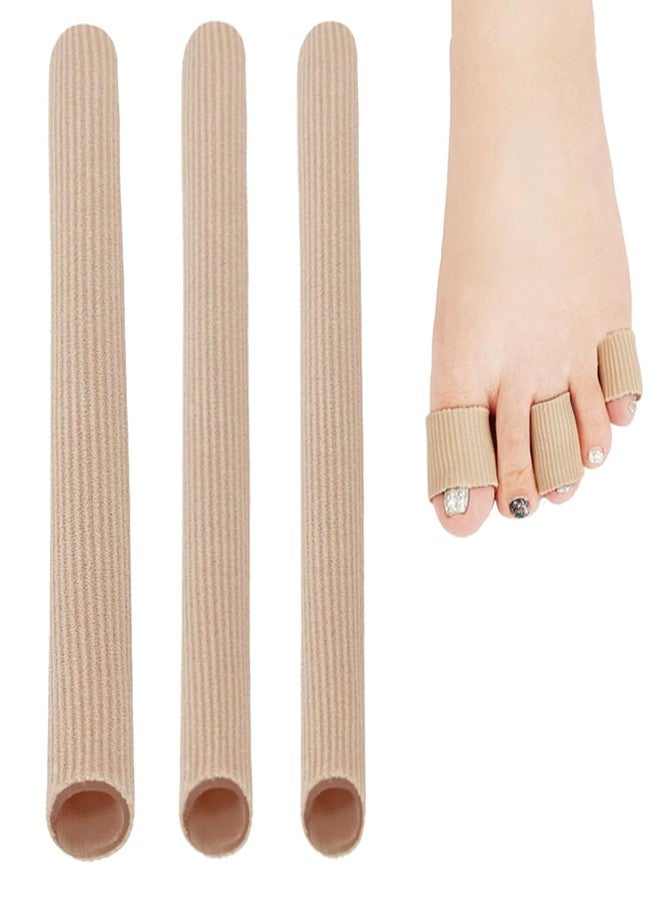 MASSMOT 3 PCS Toe Cushion Tubes, Toe Tubes Sleeves，Fabric and Gel Cushion for Foot Pain Relief Sleeves for Ingrown Toenails Corns Calluses Blisters - Image 1