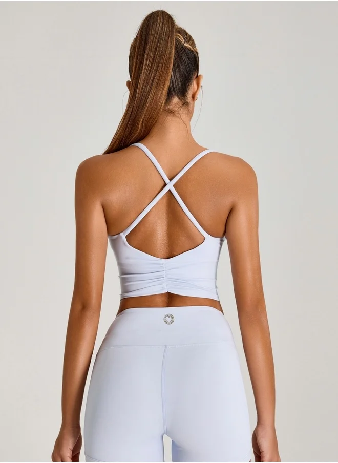 كون.يوغا Womens X Back Sports Bra