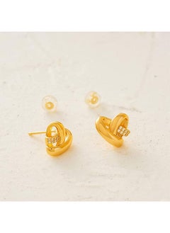 Mevecco Women Earrings Gold Stud 14K Gold Filled Small Simple Handmade Hypoallergenic Everyday Jewelry  - Image 5