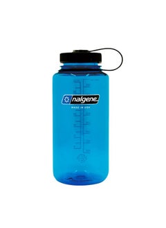 Nalgene Sustain Tritan Bpafree Water Bottle Made With Material Derived From 50% Plastic Waste 32 Oz Wide Mouth Slate Blue  - Image 1