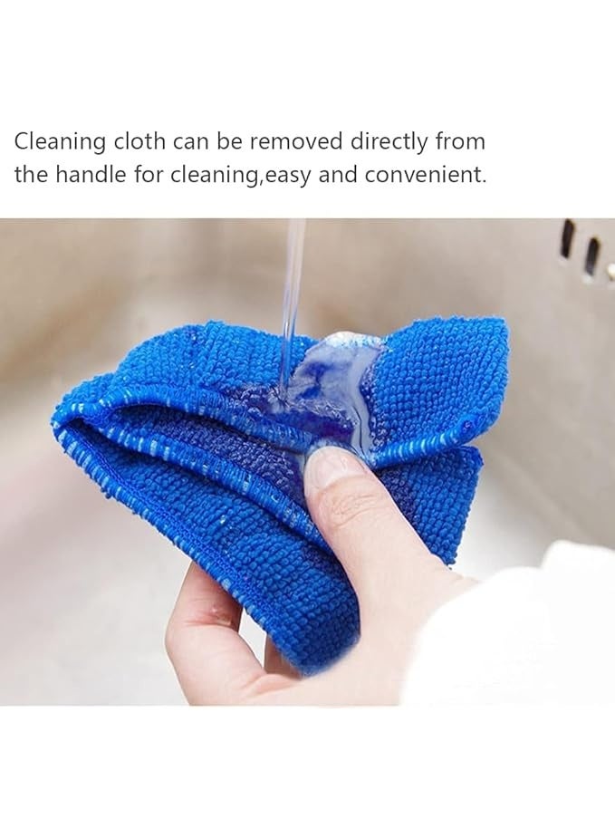 Spaceshoop Cleaning brush Microfiber Removable Washable Cleaning Brush Clip Household Duster Window Leaves Blinds Cleaner Brushes Tool clean (1pc, green) - Image 4