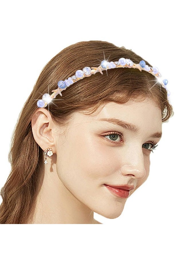 Pearl Crystal Headbands Seashell Starfish Hairbands Thin Rhinestone Headpieces Mermaid Hair Accessories For Women And Girls (Starfish) - pzsku/ZFDB95012E9AAE8A264ECZ/45/_/1735567029/d85d0ef1-ee64-4222-9d72-beab8a5a6de0