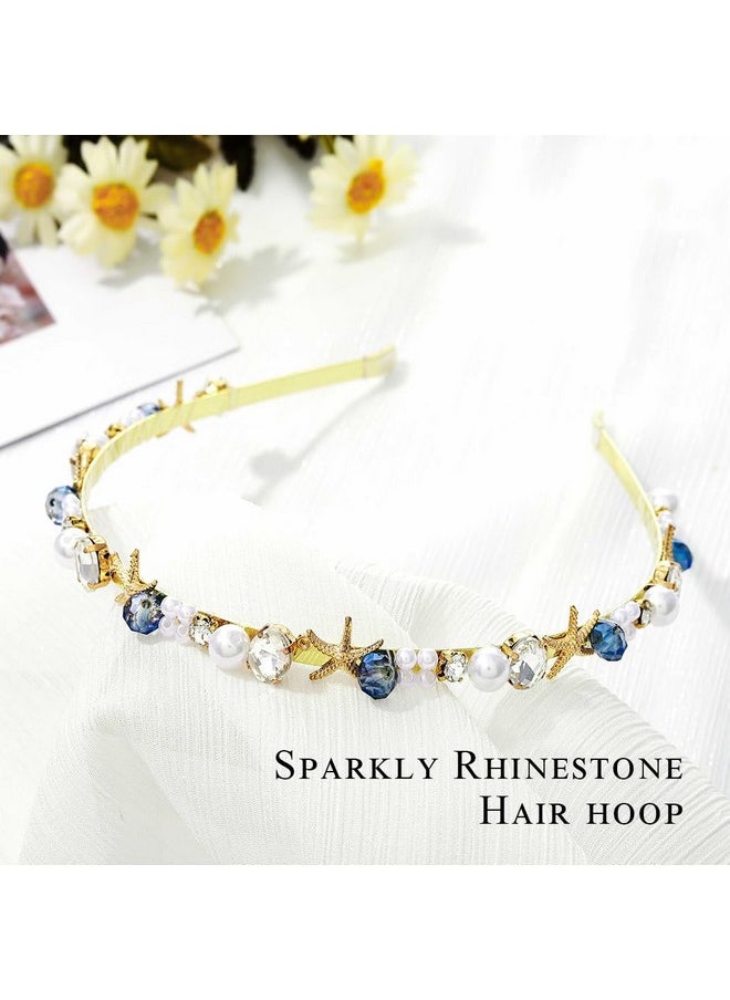 Pearl Crystal Headbands Seashell Starfish Hairbands Thin Rhinestone Headpieces Mermaid Hair Accessories For Women And Girls (Starfish) - pzsku/ZFDB95012E9AAE8A264ECZ/45/_/1735567071/54564109-8fa3-4ec4-8e59-6f665d54c090