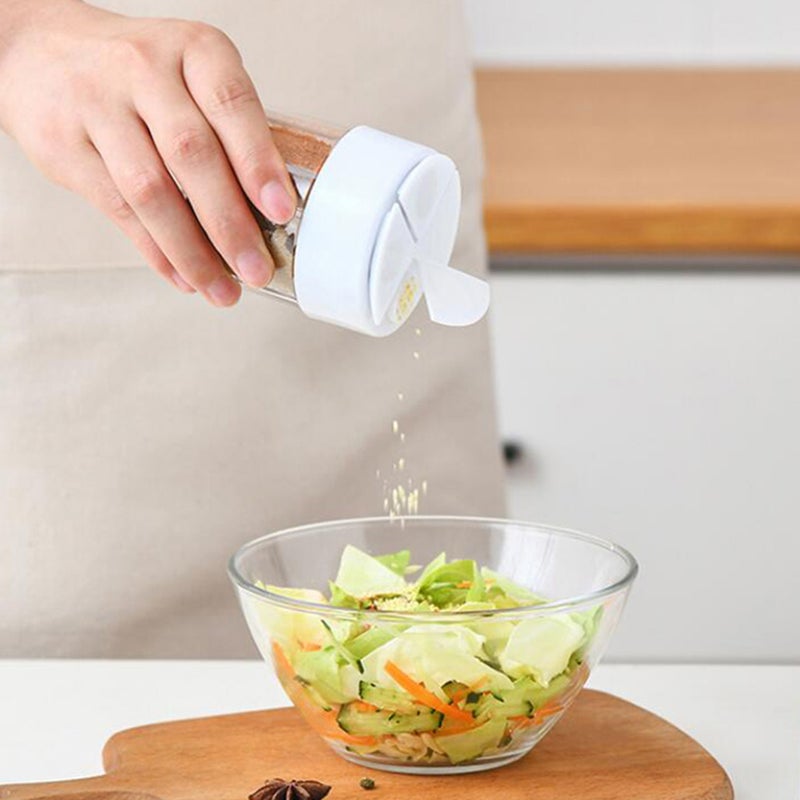🍽️ علب توابل محمولة بتصميم مقاوم للغبار 4 في 1 - Image 2